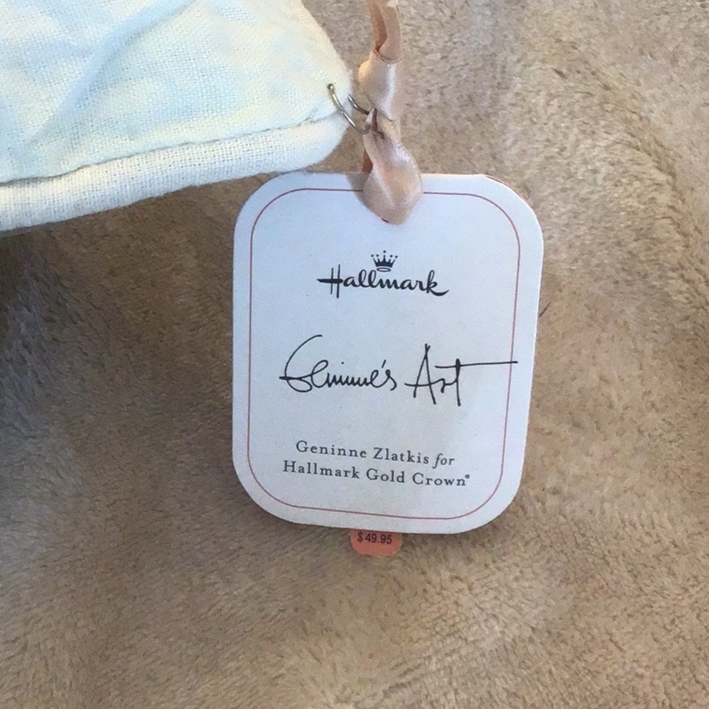 Hallmark 18” Embroidered Flower Pillow - Picture 4 of 4